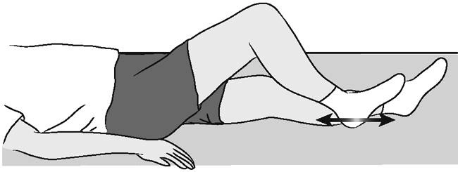 سراندن پاشنه (Heel Slides) - ورزش های بعد از عمل دیسک کمر