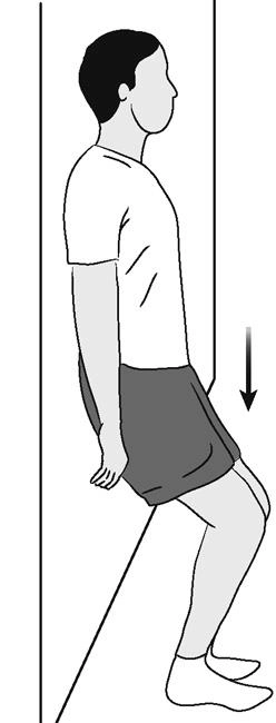 اسکوات دیواری (Wall Squats) - ورزش های بعد از عمل دیسک کمر