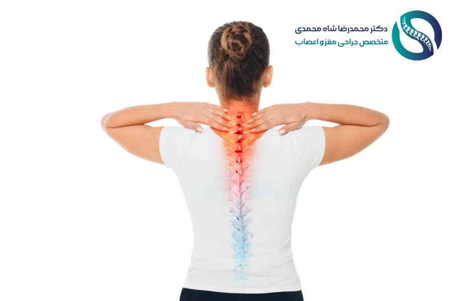 علائم دیسک گردن : خفیف تا شدید - دکتر محمدرضا شاه محمدی