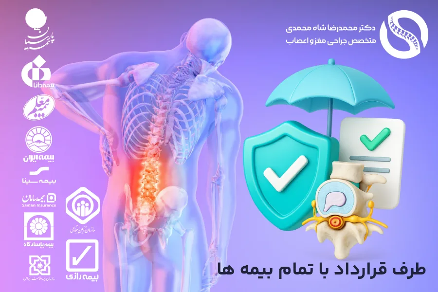 هزینه عمل دیسک کمر با لیزر با بیمه - دکتر محمدرضا شاه محمدی متخصص جراح لیزر دیسک کمر