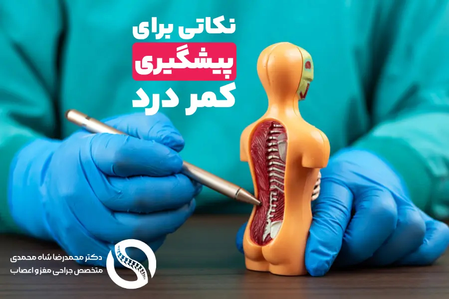 نکات علمی در مورد پیشگیری از کمردرد - دکتر شاه محمدی متخصص دیسک کمر